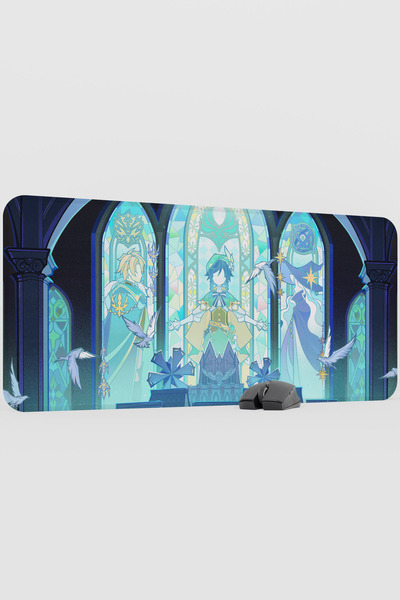 mousepad bastir Venti Genshin Impact Anime Gacha V3 - 90X40 XXL Gaming Mouse ...