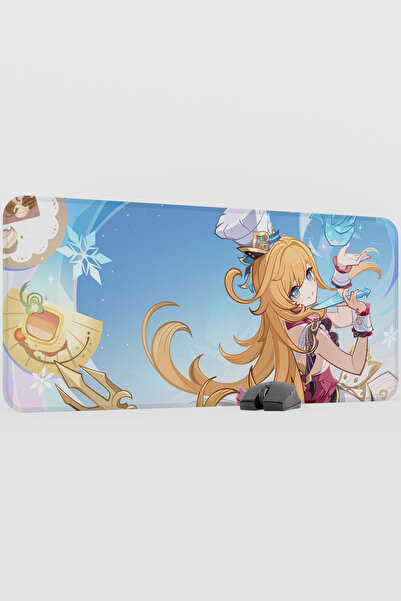 mousepad bastir Escoffier Genshin Impact Anime Gacha V4 - 90X40 XXL Gaming Mo...