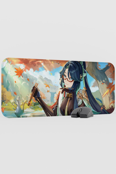 mousepad bastir Xianyun Genshin Impact Anime Gacha V5 - 70X30 XL Gaming Mouse...