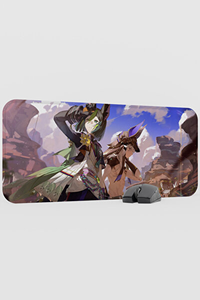 mousepad bastir Tighnari Genshin Impact Anime Gacha V5 - 70X30 XL Gaming Mous...