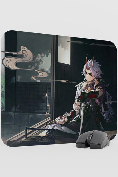 mousepad bastir لوحة ماوس ألعاب Itto Genshin Impact Anime Gacha V2 - 48X40 XL