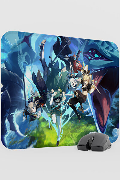 mousepad bastir Venti Genshin Impact Anime Gacha V5 - 48X40 XL Gaming Mouse P...