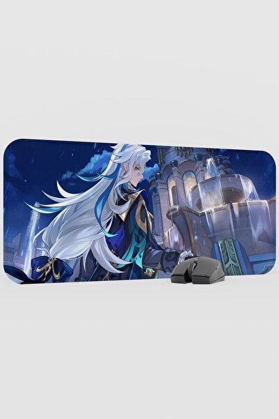 mousepad bastir Neuvillette Genshin Impact Anime Gacha V1 - 70X30 XL Gaming M...