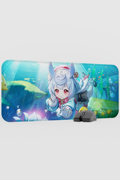 mousepad bastir Sigewinne Genshin Impact Anime Gacha V3 - 70X30 XL Gaming Mou...