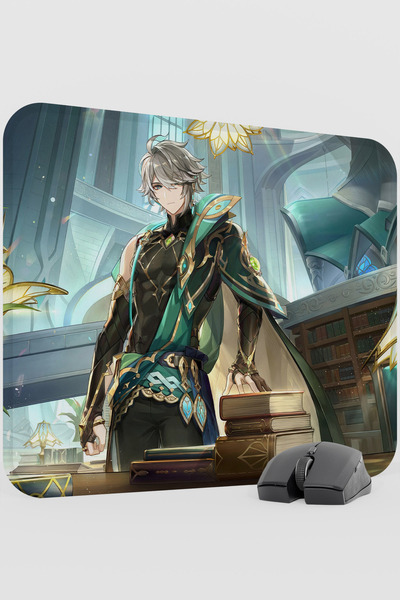 mousepad bastir Alhaitham Genshin Impact Anime Gacha V2 - 48X40 XL Gaming Mou...