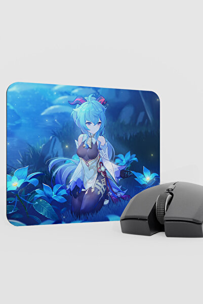 mousepad bastir Ganyu Genshin Impact Anime Gacha V1 - 22X18 Gaming Mouse Pad ...
