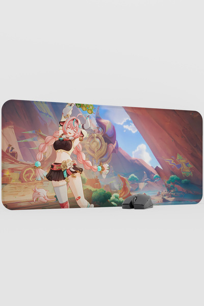 mousepad bastir Varesa Genshin Impact Anime Gacha V1 - 90X40 XXL Gaming Mouse...