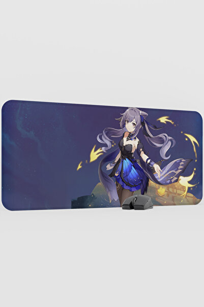 mousepad bastir Keqing Genshin Impact Anime Gacha V2 - 90X40 XXL Gaming Mouse...