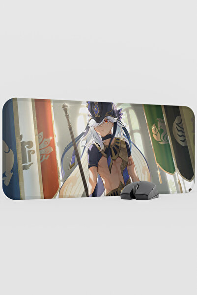 mousepad bastir Cyno Genshin Impact Anime Gacha V3 - 70X30 XL Gaming Mouse Pa...