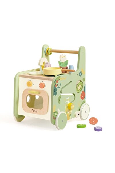 Classic World Premergător 2 în 1, din lemn, cu accesorii de bucătărie