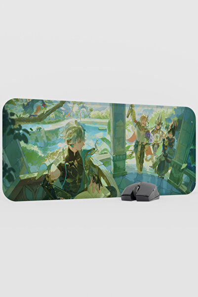 mousepad bastir Alhaitham Genshin Impact Anime Gacha V5 - 70X30 XL Gaming Mou...