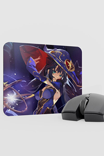 mousepad bastir Mona Genshin Impact Anime Gacha V2 - 22X18 Gaming Mouse Pad M...