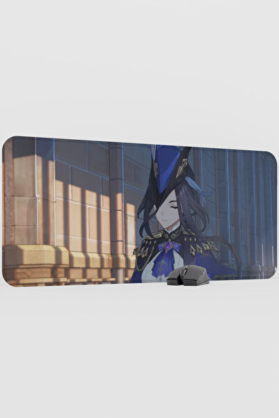 mousepad bastir لوحة ماوس للألعاب Clorinde Genshin Impact Anime Gacha V3 - مق...