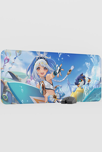 mousepad bastir Mualani Genshin Impact Anime Gacha V1 - 90X40 XXL Gaming Mous...