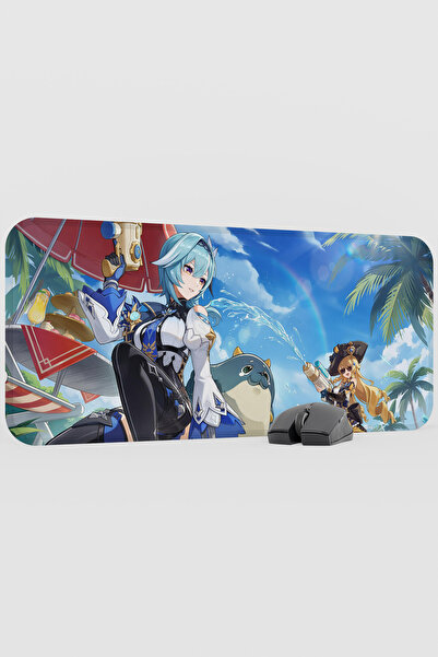 mousepad bastir Eula Genshin Impact Anime Gacha V3 - 70X30 XL Gaming Mouse Pa...