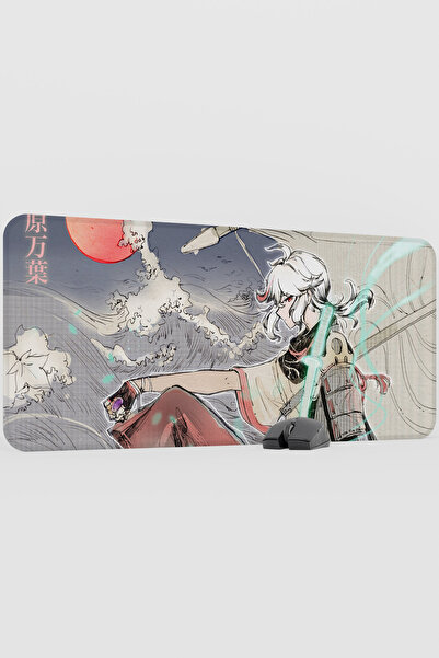 mousepad bastir Kazuha Genshin Impact Anime Gacha V5 - 90X40 XXL Gaming Mouse...