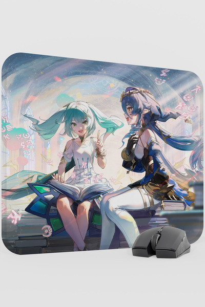 mousepad bastir لوحة ماوس ألعاب فاروزان جينشين إمباكت أنيمي غاتشا V5 - مقاس 4...