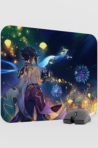 mousepad bastir Xiao Genshin Impact Anime Gacha V3 - 48X40 XL Gaming Mouse Pa...