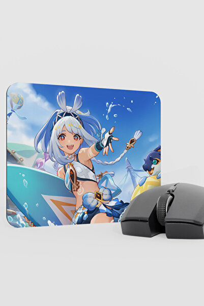 mousepad bastir Mualani Genshin Impact Anime Gacha V1 - 22X18 Gaming Mouse Pa...