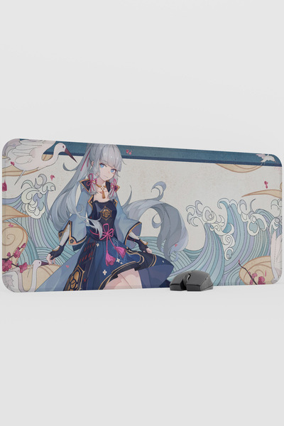 mousepad bastir Ayaka Genshin Impact Anime Gacha V2 - 90X40 XXL Gaming Mouse ...
