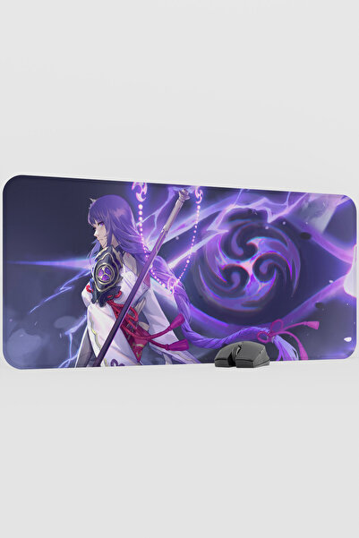 mousepad bastir Raiden Genshin Impact Anime Gacha V1 - 90X40 XXL Gaming Mouse...