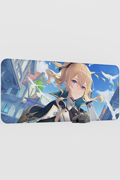 mousepad bastir Jean Genshin Impact Anime Gacha V1 - 90X40 XXL Gaming Mouse P...