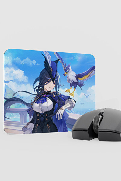 mousepad bastir Clorinde Genshin Impact Anime Gacha V5 - 22X18 Gaming Mouse P...