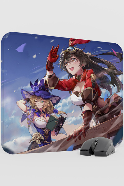 mousepad bastir لوحة ماوس ألعاب كبيرة الحجم من أمبر جينشين إمباكت أنيمي غاشا ...