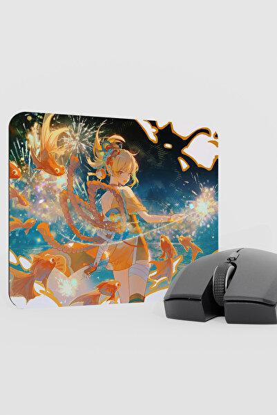 mousepad bastir Yoimiya Genshin Impact Anime Gacha V3 - 22X18 Gaming Mouse Pa...