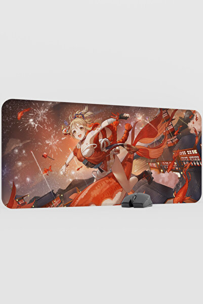 mousepad bastir Yoimiya Genshin Impact Anime Gacha V1 - 90X40 XXL Gaming Mous...