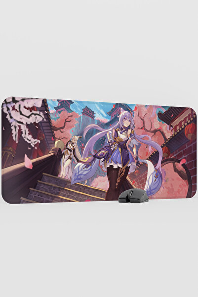 mousepad bastir Keqing Genshin Impact Anime Gacha V1 - 90X40 XXL Gaming Mouse...