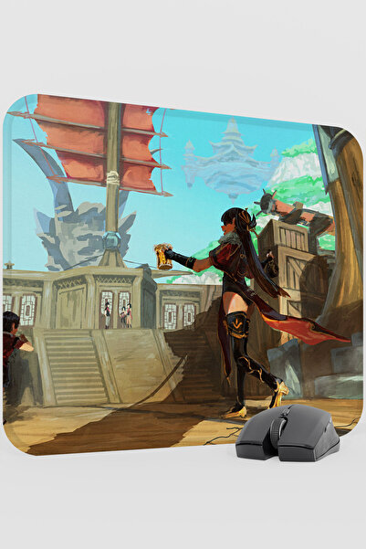 mousepad bastir Beidou Genshin Impact Anime Gacha V4 - 48X40 XL Gaming Mouse ...