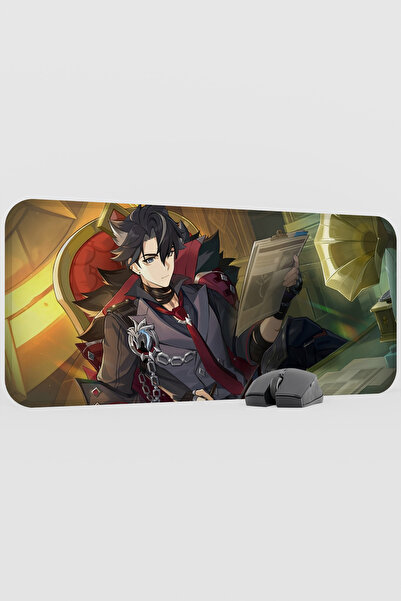 mousepad bastir Wriothesley Genshin Impact Anime Gacha V3 - 70X30 XL Gaming M...
