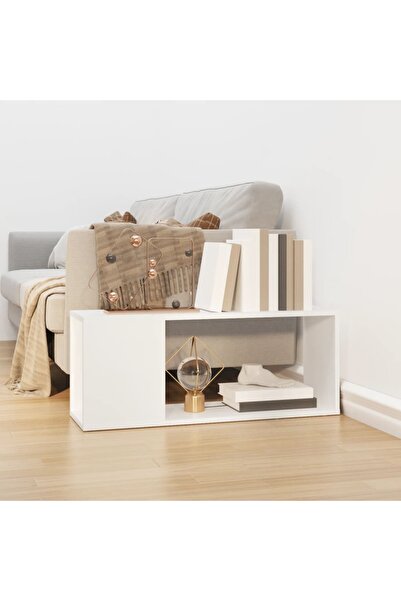 vidaxl TV Cabinet White 80x24x32 cm Engineered Wood