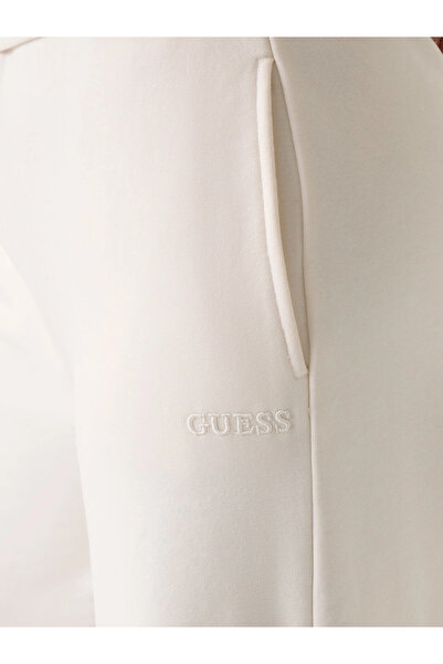 Guess Yayoi Geniş Paça Kadın Beyaz Eşofman Altı V6RB03KD761-G012