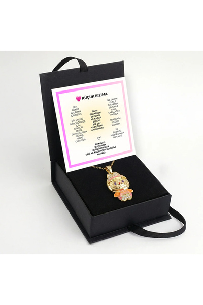 Myla "Küçük Kızıma" Özel Seri Labubu Kolye Anlamlı Not ve Kutulu