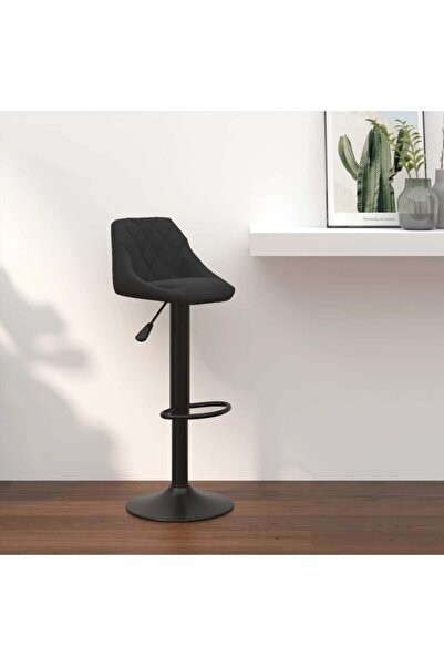 vidaxl Bar Stool Black Velvet