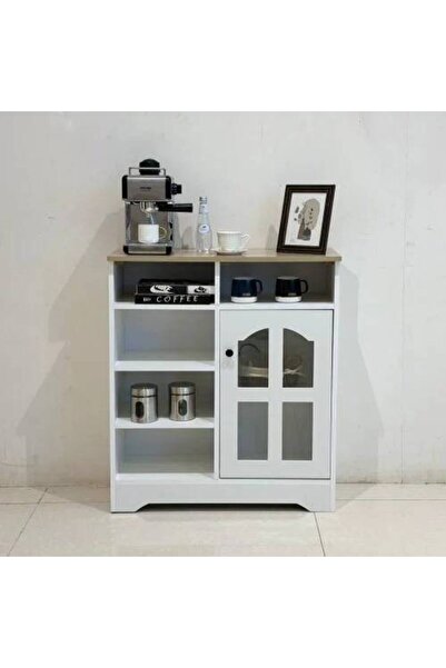 LAMARQUE ركن قهوة صغير بلس باللون الأبيض