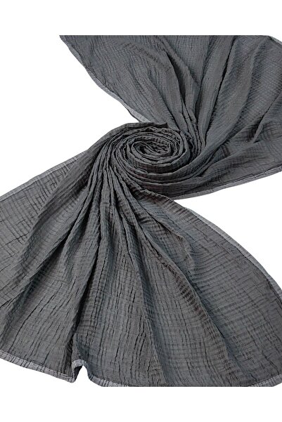 mim eşarp Piped Muslin Solid Color Shawl 90X190Cm