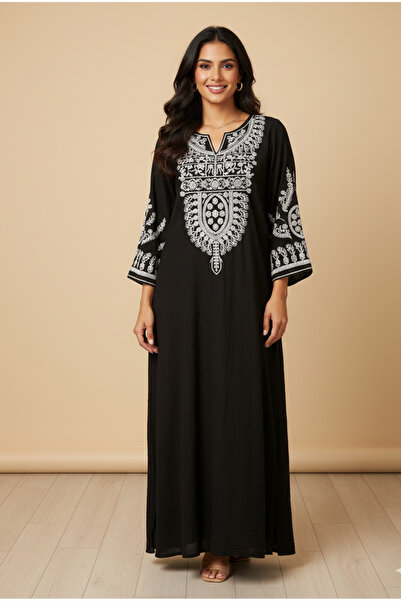 MQ Women's one-piece jalabiya adorned with crystals