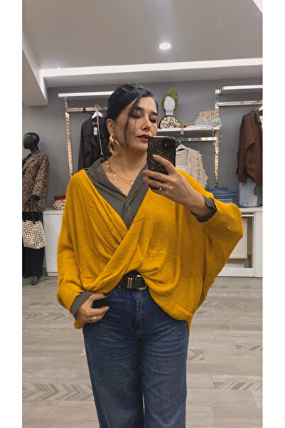 DİVİTİN çapraz salaş bohem bluz