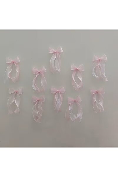 edalle 10 Adet Organze Fiyonk Çift Renk Doğum Günü, Balon Süs, Dekorasyon