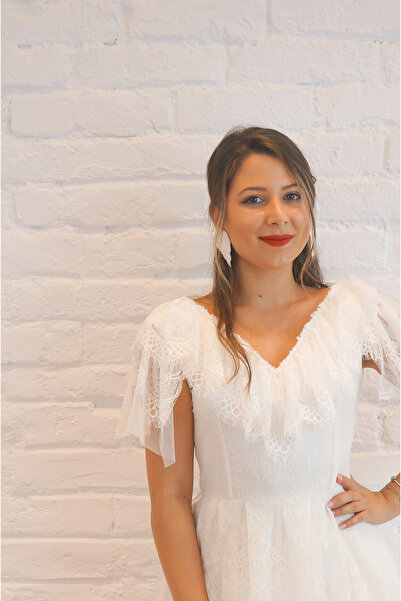 ambar studio Rochie midi din dantelă Vanessa