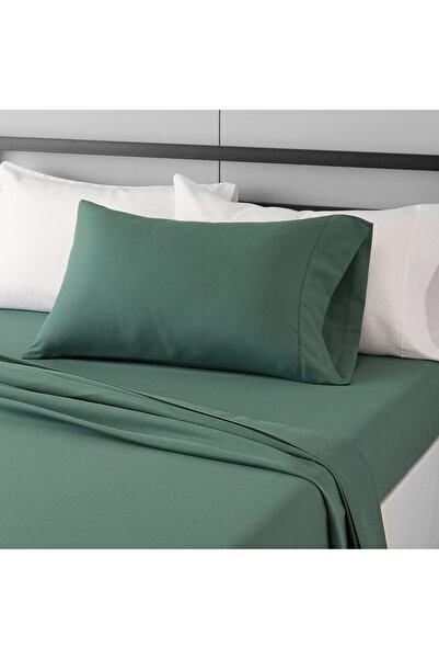 Amazon basics طقم ملاءات سرير من الألياف الدقيقة بحجم توين إكس إل