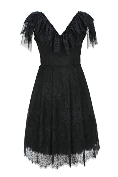 ambar studio Rochie midi din dantelă Vanessa