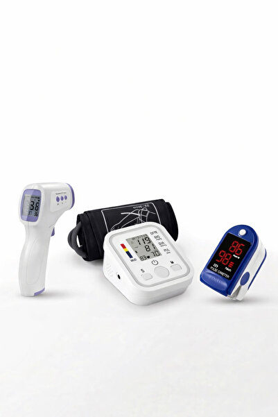 arwil Arm blood pressure monitor + Non-contact thermometer + Pulse oximeter