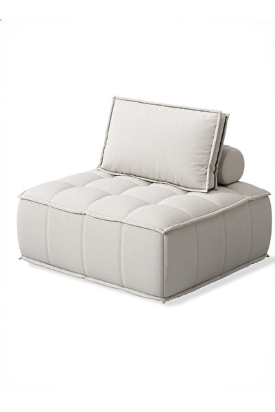 Bojasmiial Single Sofa Chair, High Elasticity Foam Filled Back Chair 100*100*...