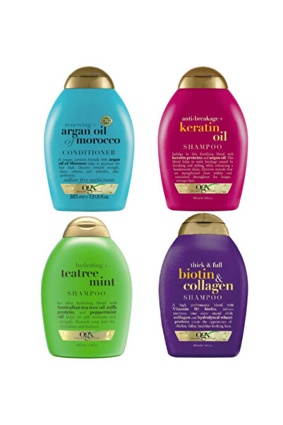 OGXX Hair care set (Keratin - Argan - Biotin and Collagen - Tea Tree and Mint)