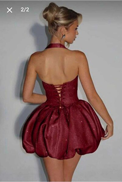 Abalı Yeni sezon Kadın simli elbise Dima model