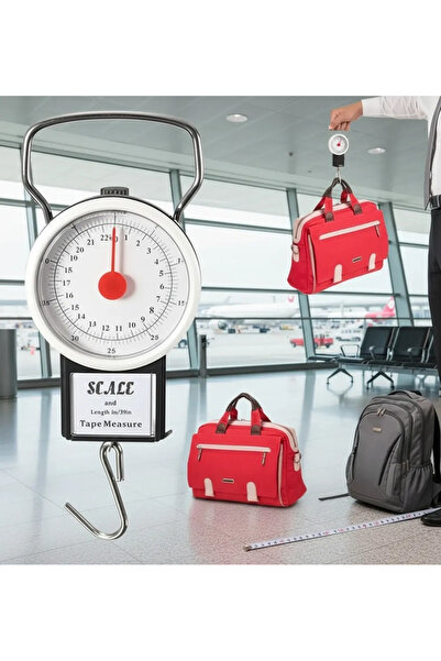 Epilons أداة وزن 22 كجم/50 رطل مع خطاف لصيد السمك مع شريط قياس بطول 1 متر